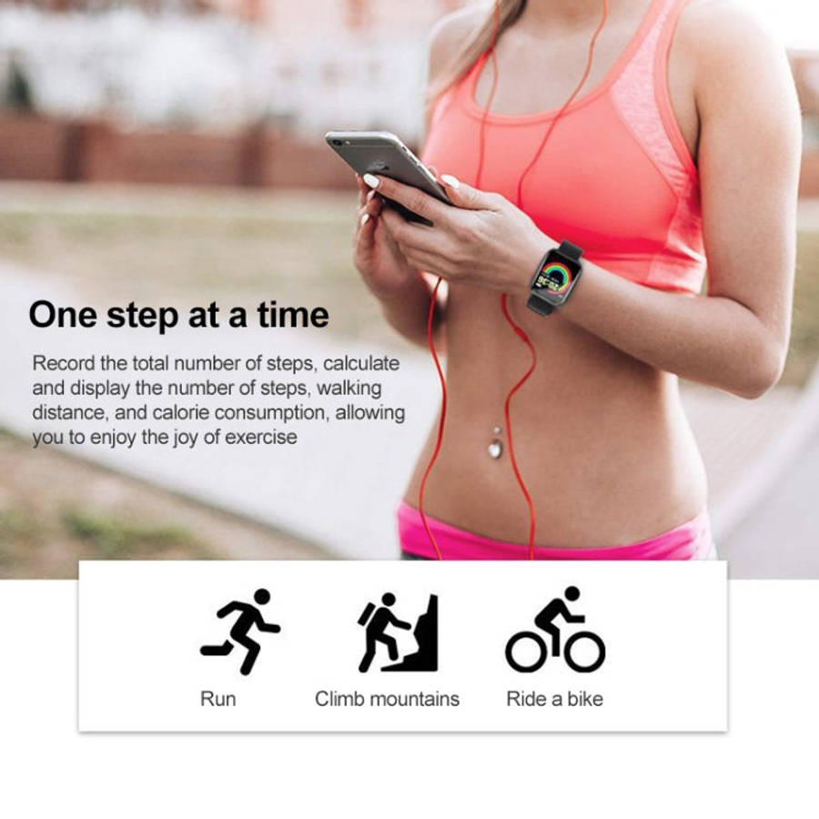 TECKMOOR Smart Activity Fitness Tracker Y68 - Black