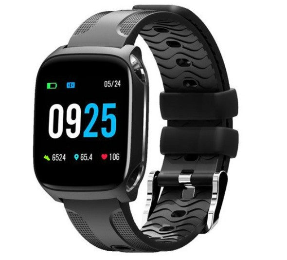 TECKMOOR TF9 Smart Watch Fitness Tracker Multi Sports Band - Black