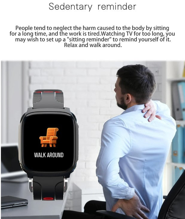 TECKMOOR TF9 Smart Watch Fitness Tracker Multi Sports Band - Black